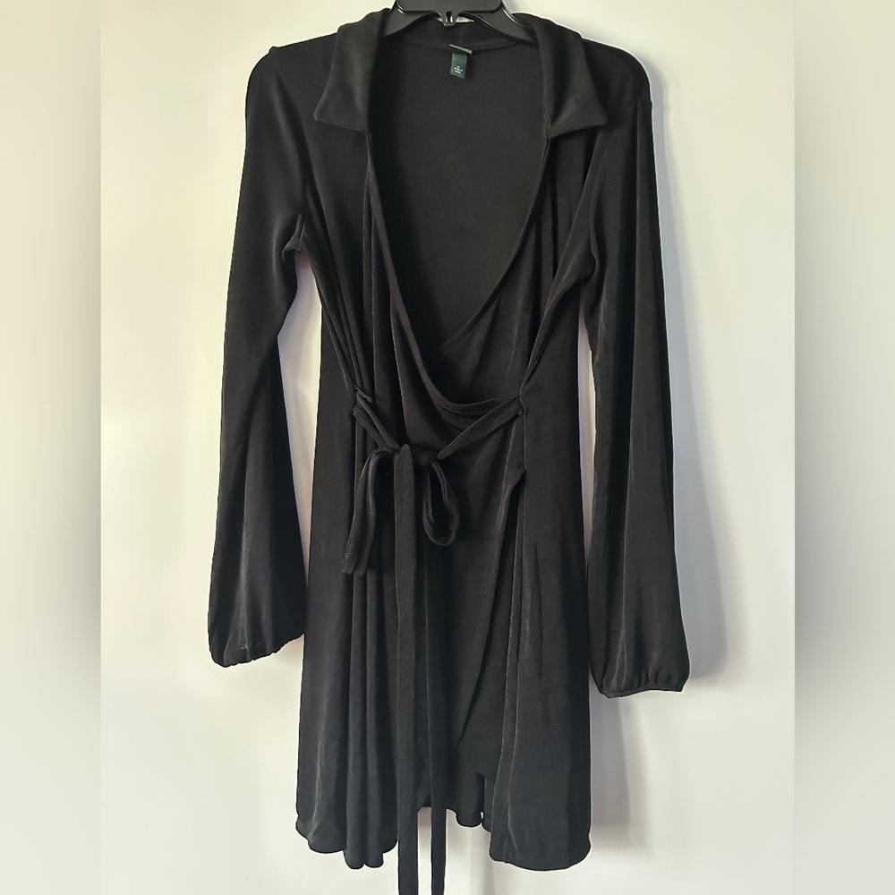 Wild Fable Black Wrap Dress Size Medium 